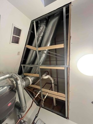 Ace Handyman Services of Lincoln Way repaired drywall before