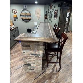 Ace Handyman Services of Lincoln Way fabricated and installed a bar top