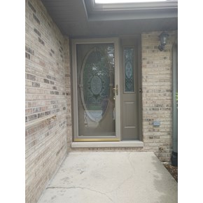 Ace Handyman Services of Lincoln Way painted a door and changed out the handle with lock