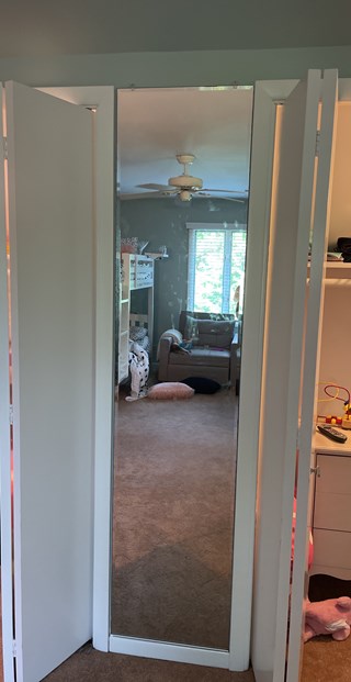 Ace Handyman Services of Lincoln Way hung a mirror after