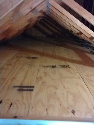 Ace Handyman Services built attic storage platform after