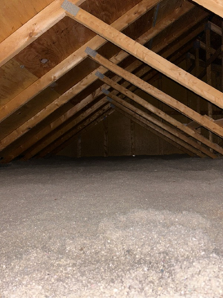 Ace Handyman Services built attic storage platform before