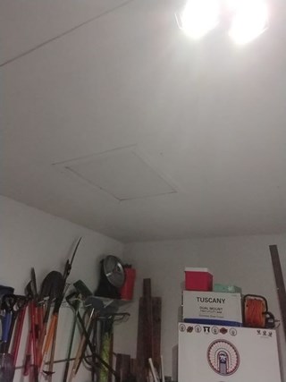 Ace Handyman Services Replaced Garage access attic stairs before