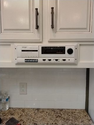 Ace Handyman Services of Lincoln Way removed a cabinet radio, replaced with wood and painted before