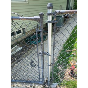 Ace Handyman Services of Lincoln Way replaced a chain link fence post that was bent
