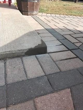 Ace Handyman Services repaired a concrete step after