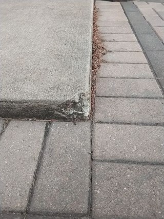 Ace Handyman Services repaired a concrete step before
