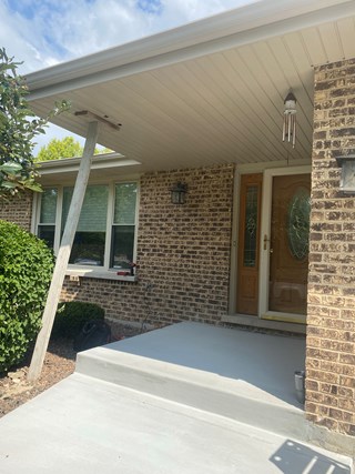 Ace Handyman Services installed a front porch column before