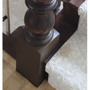 Ace Handyman Services of Lincoln Way repaired a newel after