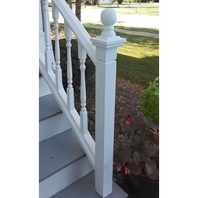 Ace Handyman Services of Lincoln Way repaired an exterior hand rail and cap