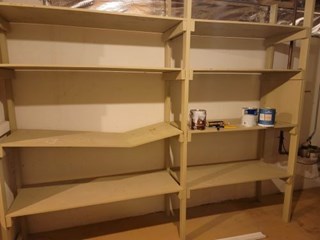 Ace Handyman Services of Lincoln Way Replaced and painted garage shelving before