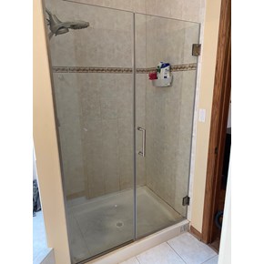 Ace Handyman Services of Lincoln Way replaced a shower door for a client in Tinley Park, IL 