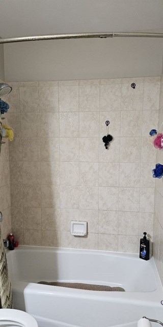 Ace Handyman Services of Lincoln Way replaced shower tile 