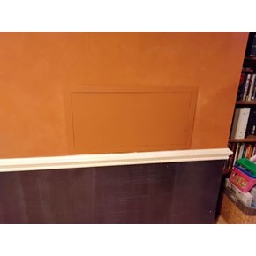 Ace Handyman Services of Lincoln Way repaired drywall, installed an access panel and painted it to match 