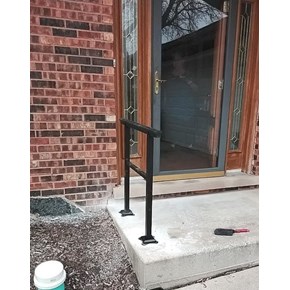 Ace Handyman Services of Lincoln Way installed an exterior handrail