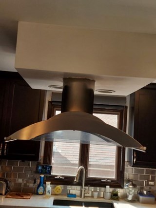 Ace Handyman Services of Lincoln Way kitchen exhaust replacement before