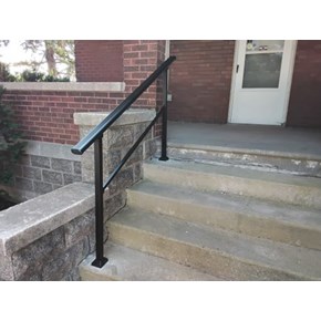 Ace Handyman Services of Lincoln Way installed an exterior handrail 