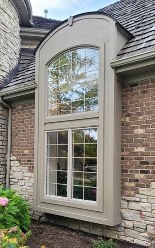 Ace Handyman Services of Lincoln Way repaired and painted window trim after
