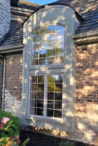 Ace Handyman Services of Lincoln Way repaired and painted window trim before