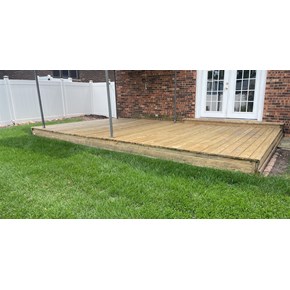 Ace Handyman Services of Lincoln Way replaced power washed a deck 