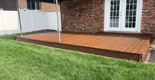 Ace Handyman Services of Lincoln Way deck power wash and stain after