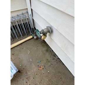 Ace Handyman Services of Lincoln Way repaired a leaking hose bib