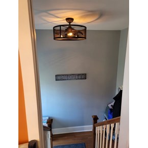 Ace Handyman Services of Lincoln Way replaced a light with a ceiling fan