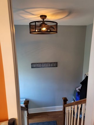 Ace Handyman Services of Lincoln Way replaced a light to a ceiling fan after
