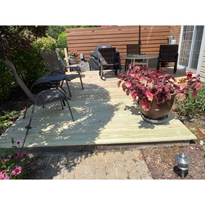 Ace Handyman Services of Lincoln Way repaired a deck, removing railings