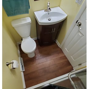 Ace Handyman Services replaced a subfloor and flooring 