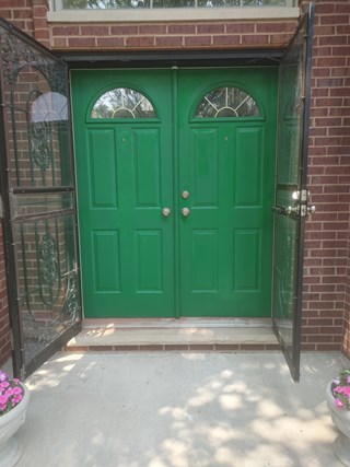 Ace Handyman Services of Lincoln Way painted a door after