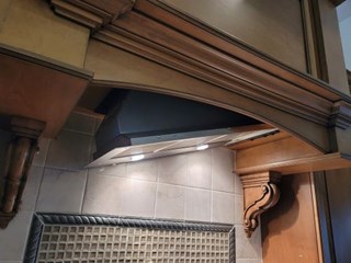 Ace Handyman Services of Lincoln Way repaired range hood before