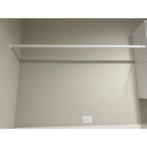 Ace Handyman Services of Lincoln Way installed a laundry room clothes rack