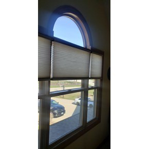 Ace Handyman Services of Lincoln Way hung new blinds in living room windows