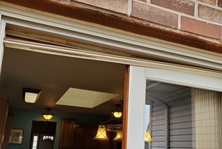 New Lenox weatherstripping repair before