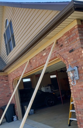 Ace Handyman Services of Lincoln Way garage trim installed