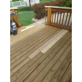 Ace Handyman Services of Lincoln Way deck board replacement 