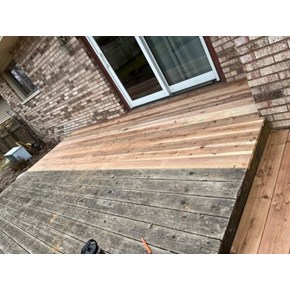 Ace Handyman Services of Lincoln Way replaced a portion of rotted decking and steps