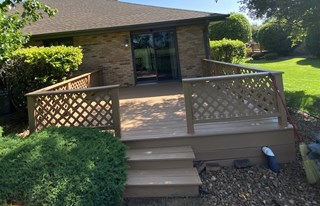 Ace Handyman Services of Lincoln Way deck power wash and stain after