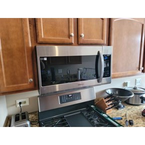 Ace Handyman Services of Lincoln Way installed an over the range microwave