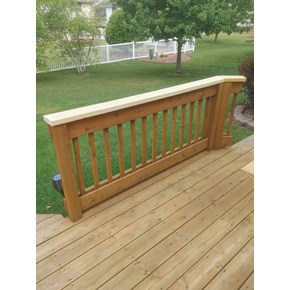 Ace Handyman Services of Lincoln Way top rail deck board replacement 