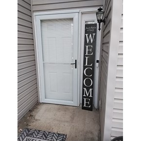 Ace Handyman Services of Lincoln Way replaced the storm door and installed a camera doorbell