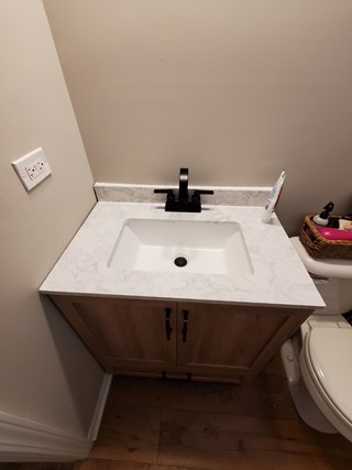 New Lenox vanity replacement before