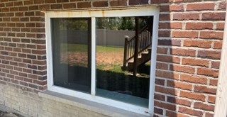 Ace Handyman Services of Lincoln Way window rust removal and paint before