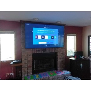 Ace Handyman Services of Lincoln Way installed a TV mount and hung the TV