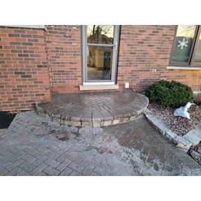Ace Handyman Services of Lincoln Way redid the pavers on a front step