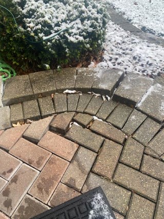 Ace Handyman Services of Lincoln Way redid pavers on a front step