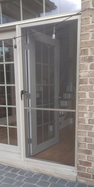 Ace Handyman Services of Lincoln Way installed a screen door after