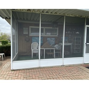 Ace Handyman Services replaced the screening on a screened in porch 