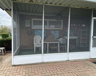 Ace Handyman Services of Lincoln Way replaced the screening on a screened in porch after